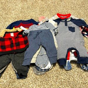 LOT baby boy clothes size 0-3 months